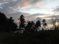 Sunset over Shomushon Bay